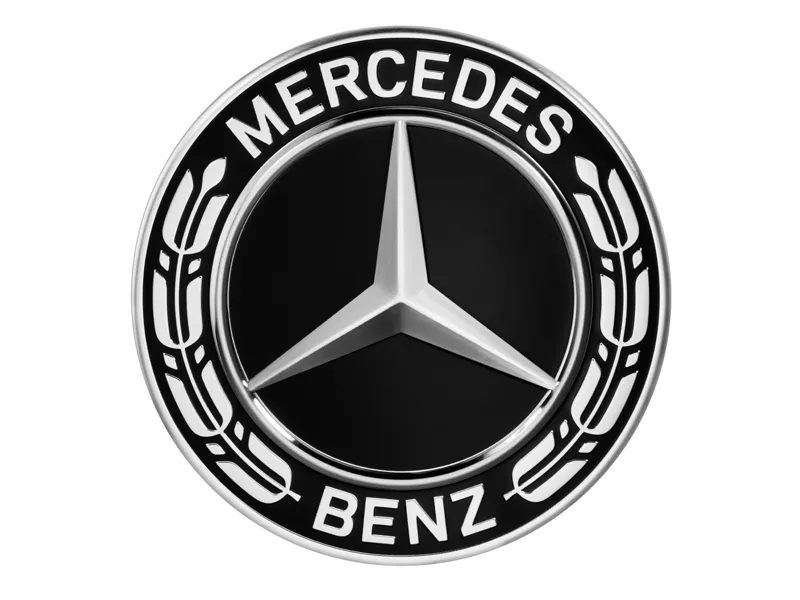 Hub cap, star with laurel wreath c300w4
