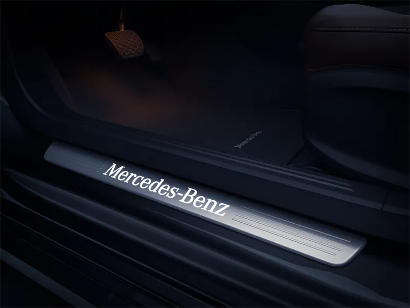 Door sill panel, illuminated, front, set of 2 cla250c