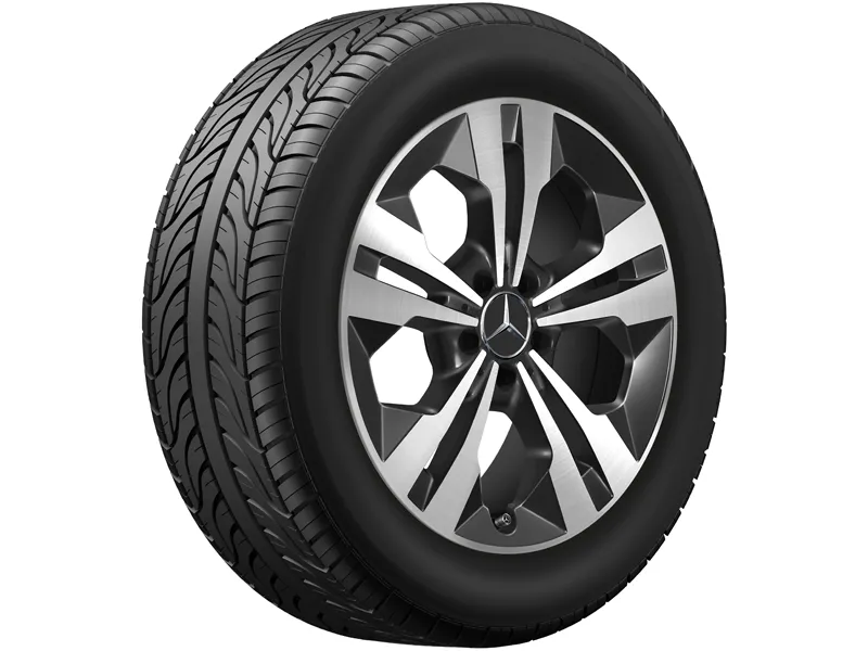 5-twin-spoke wheel, Aero, 45.7 cm (18 inch), high-sheen glb250w