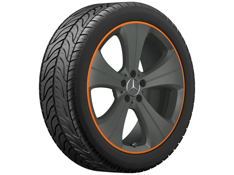 5-spoke wheel, 50.8 cm (20 inch), Rim flange painted in orange glb250w