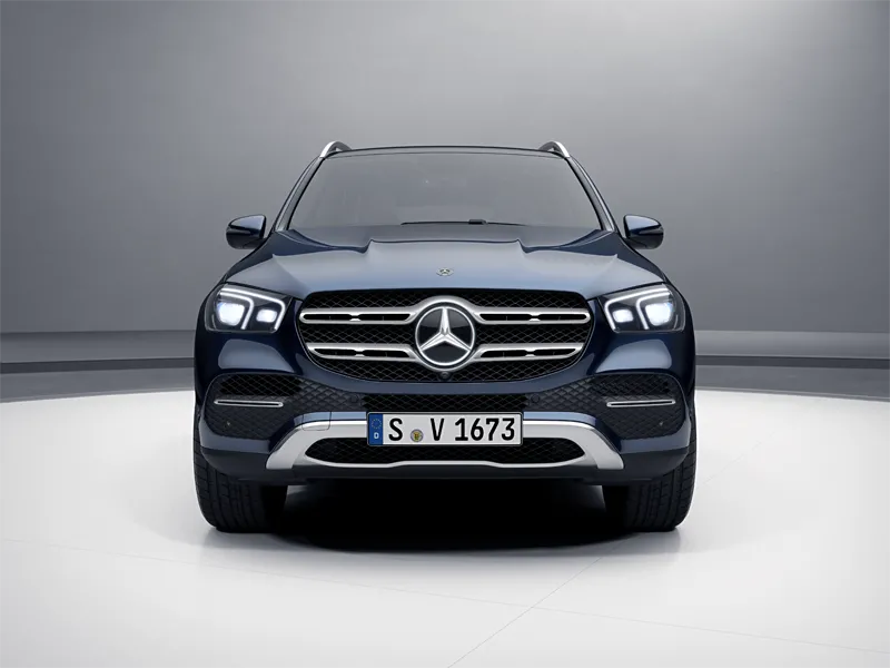 Illuminated LED Grille Emblem – Chrome Star For Mercedes GLC GLE GLS 2020-2022 – Front