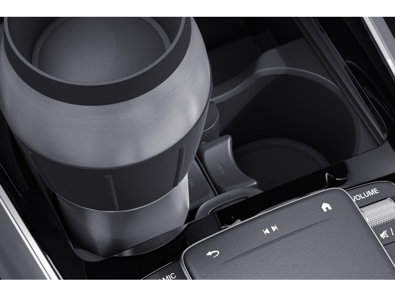 Cup holder, centre console, for vehicles with FWD manual trans