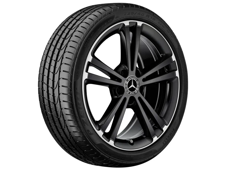 5-twin-spoke wheel, 45.7 cm (18 inch), high-sheen rim edge cla250c4