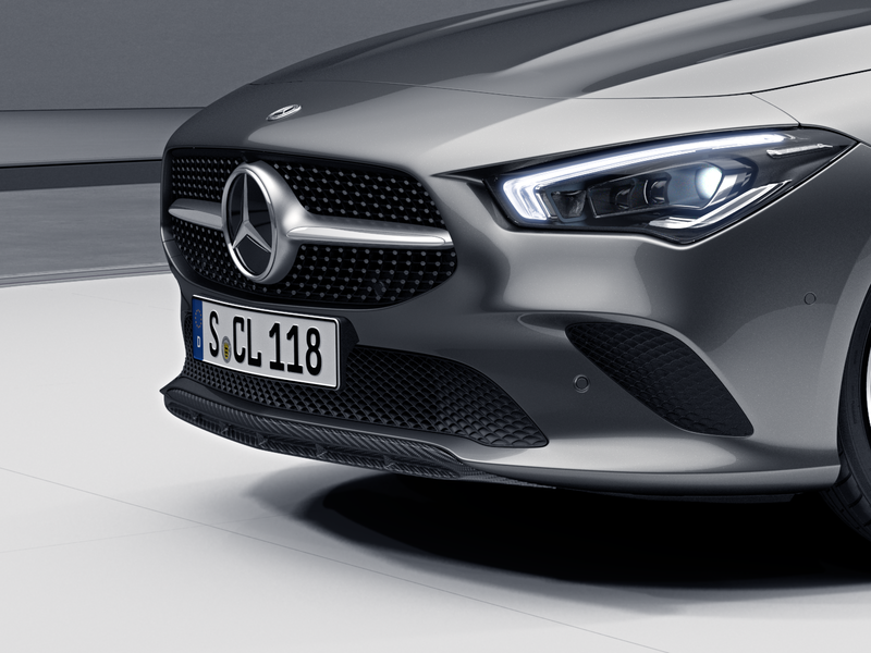 Front apron spoiler lip, Carbon-Style cla250c4