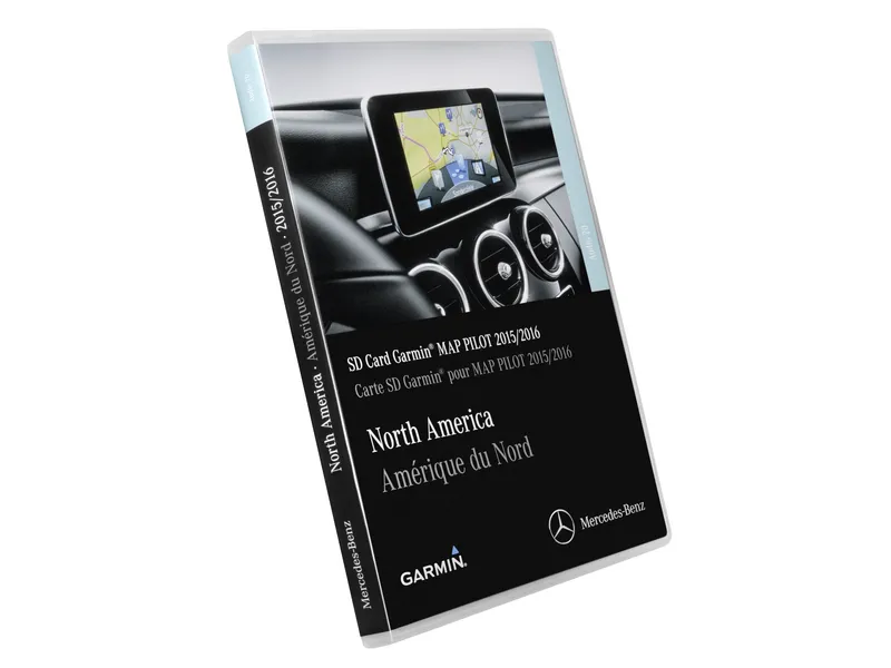 Garmin® MAP PILOT, navigation module SD card, N America, for retrofit Code 357 (EG9), models pre-inst. 355 (EV5) 2021 E 450 4MATIC Coupe | Mercedes-Benz USA
