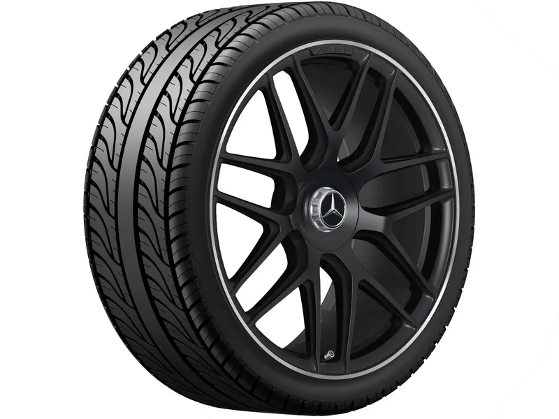 AMG forged wheel in cross-spoke design, 55.9 cm (22-inch), high-sheen rim edge gle53c4