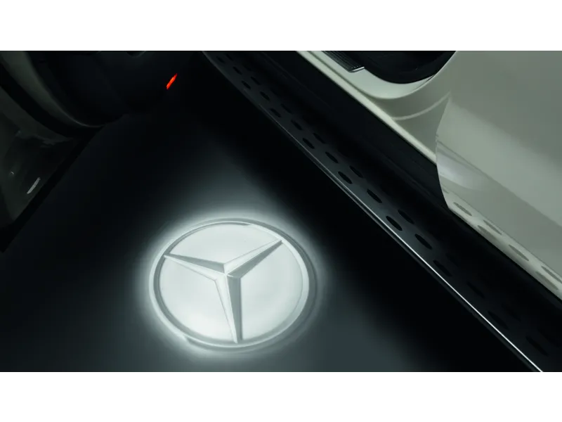 Mercedes door emblem projector sales