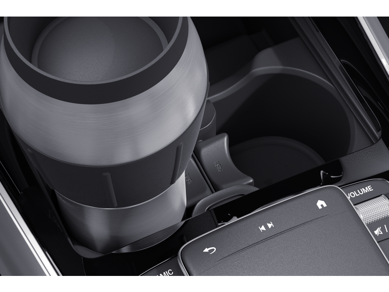 Cup holder, centre console, for vehicles with FWD manual trans. a220w