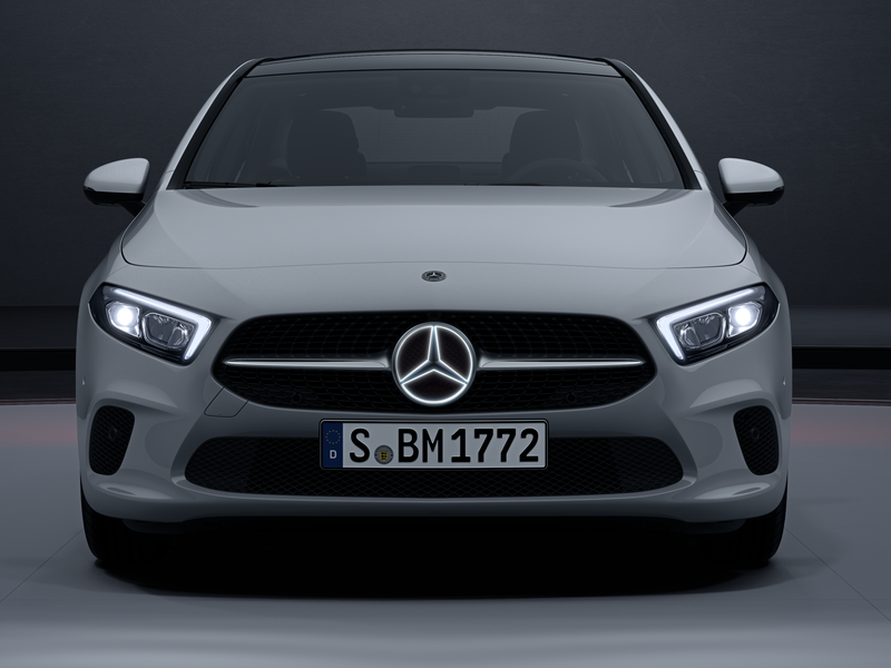 Illuminated Mercedes star, trim part glb250w