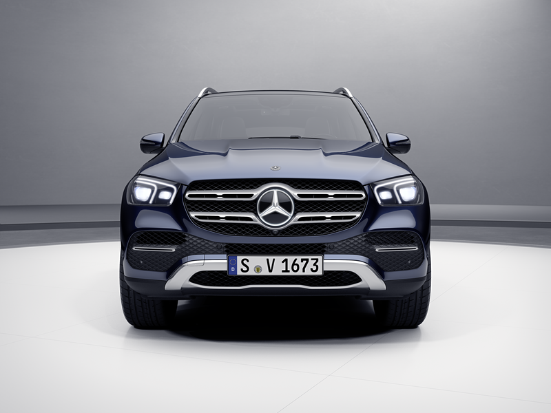 Illuminated Mercedes star, trim part gls450w4