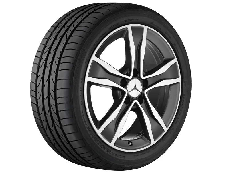 5-spoke wheel, 43.2 cm (17 inch), high-sheen c300c