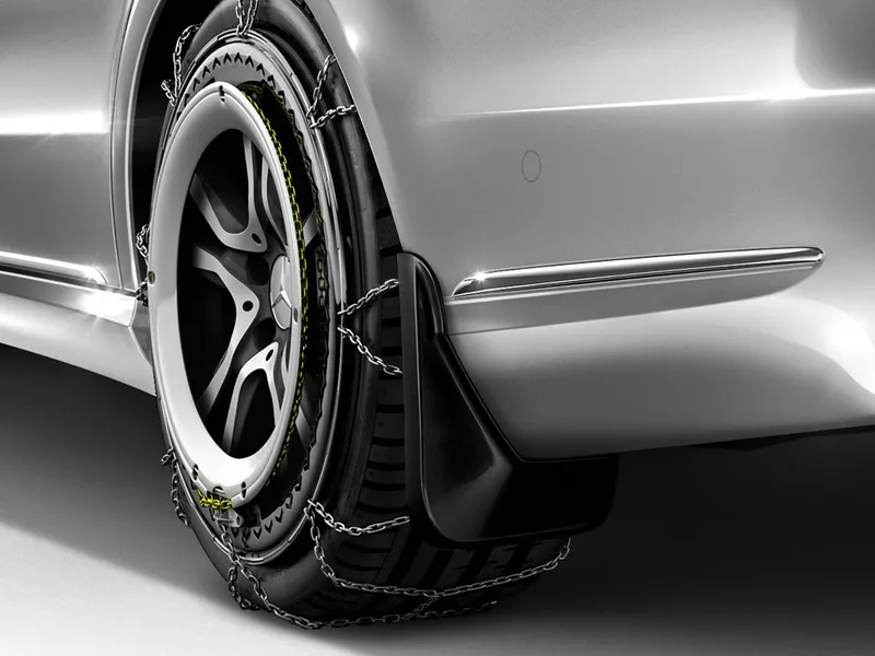Mud flaps, rear set e350w4
