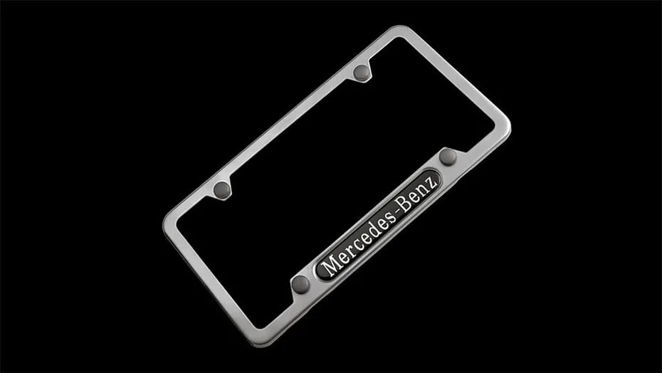 License plate frames, 2019 AMG S 65 Coupe