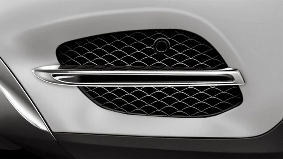 Front chrome trim