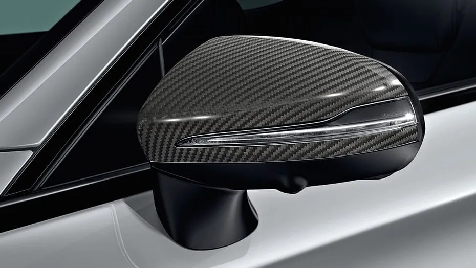 Carbon-style mirror housings