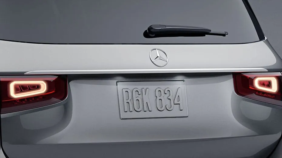 Rear chrome trim