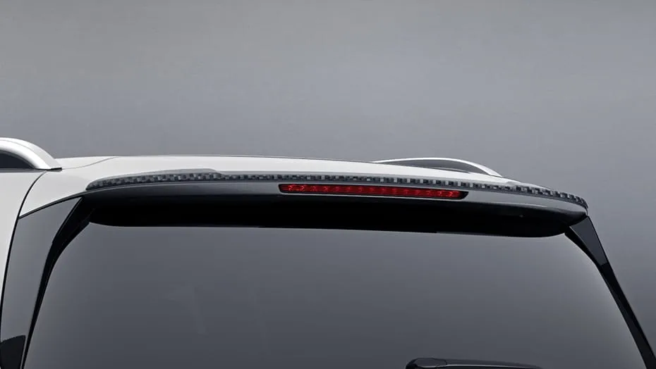 Carbon-style rear spoiler