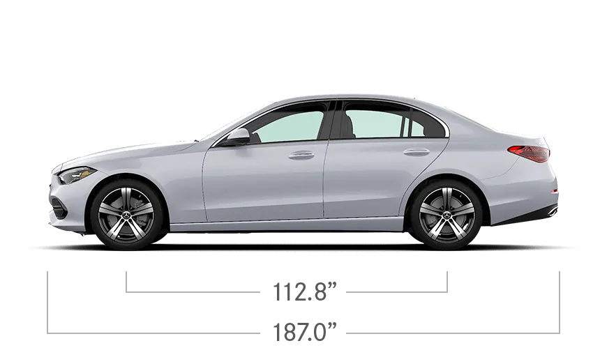 mercedes c class vs e class size