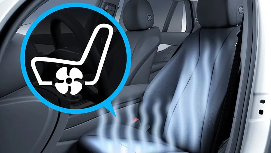 Heated and ventilated front seats