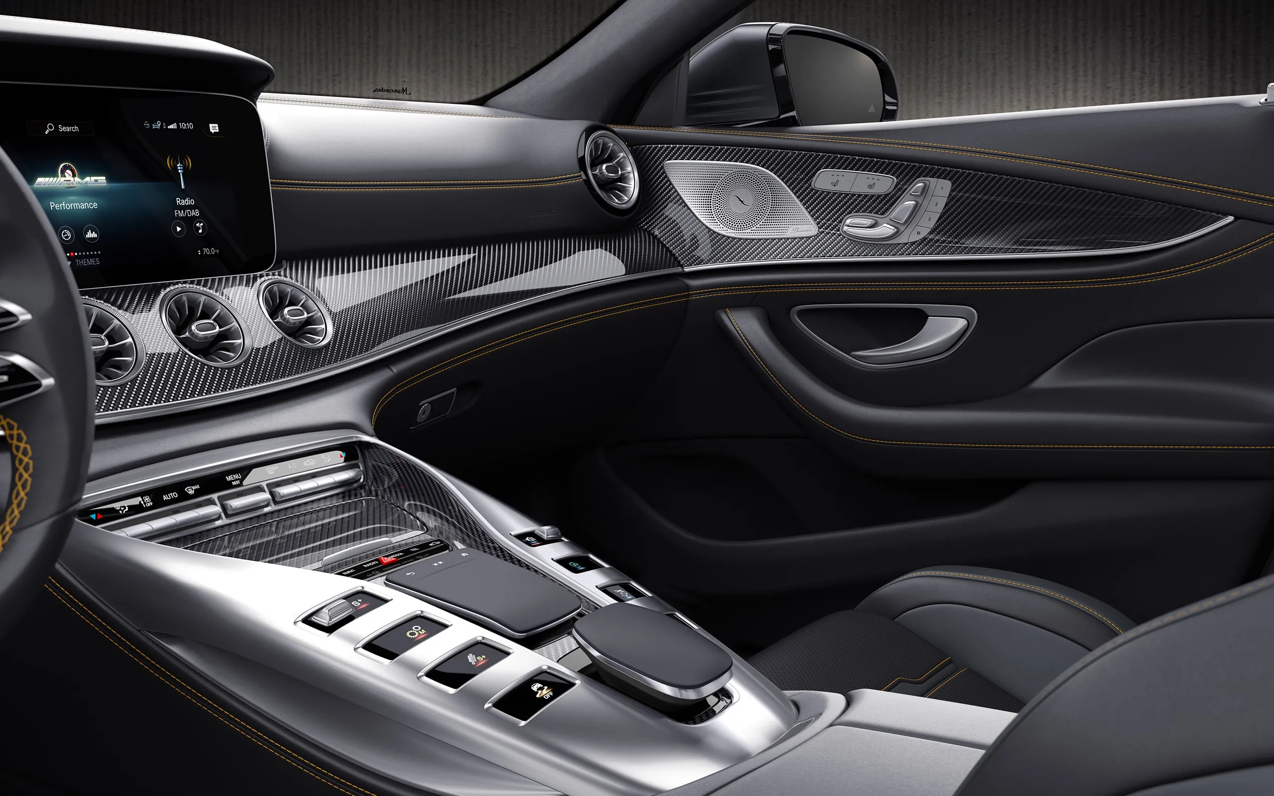 Für Mercedes Benz AMG GT 50 53 63 2019-2023 Getriebe Panel Navigation  Automotive Innen Display
