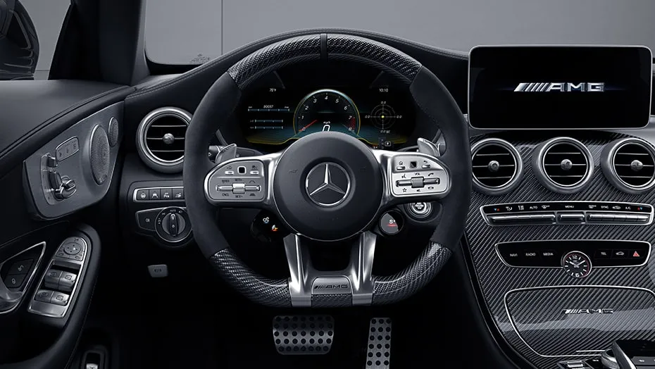 AMG Performance steering wheel in microfiber/Carbon Fiber