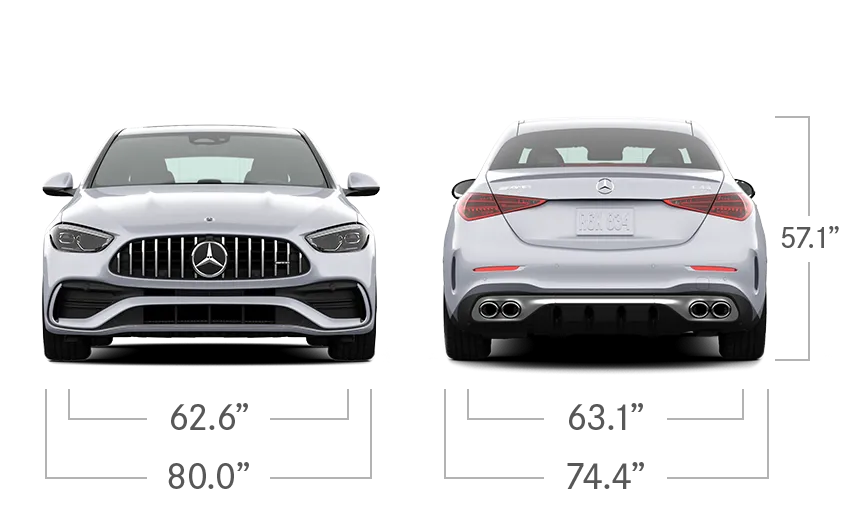 Für Mercedes Benz C klasse W206 4 Tür Limousine 2022 2023 AMG Stil