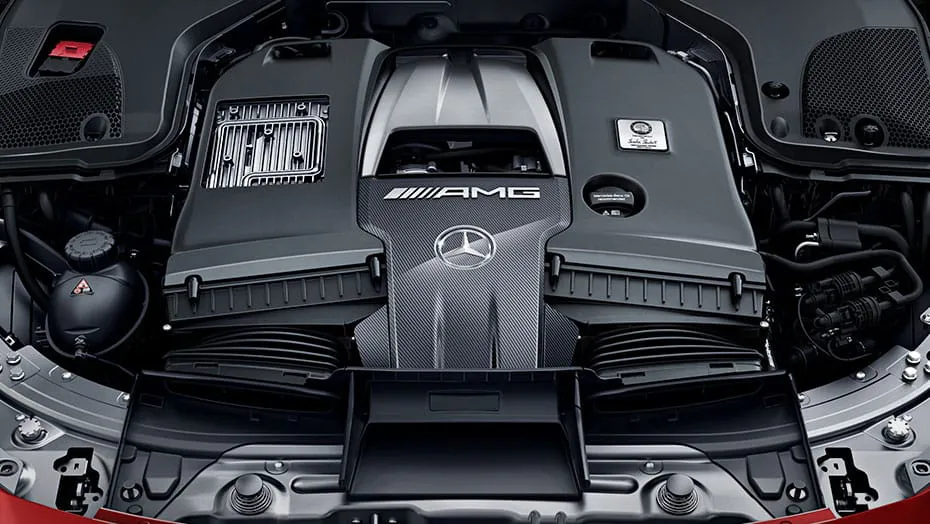 AMG carbon fiber engine cover