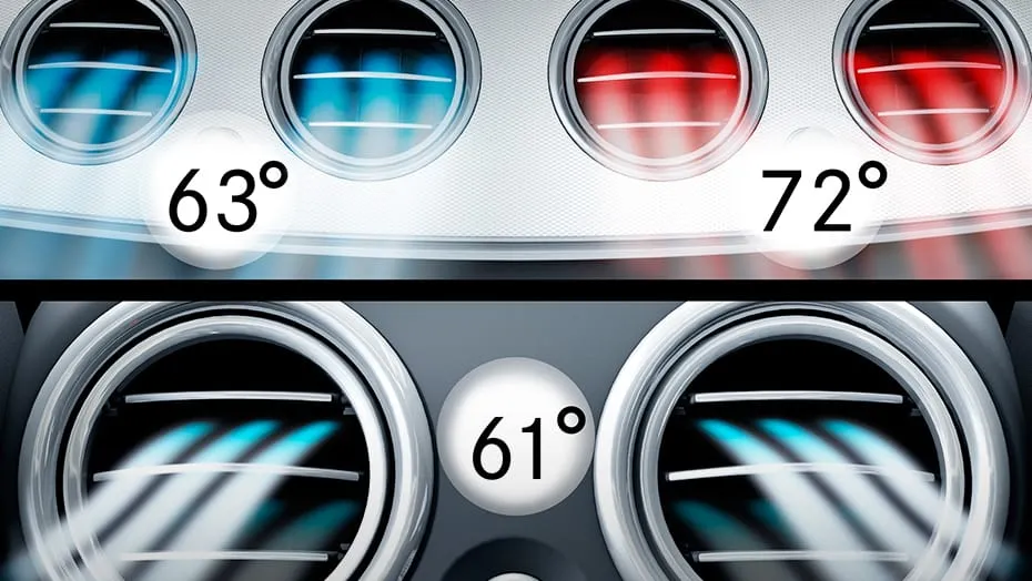 3-zone automatic climate control