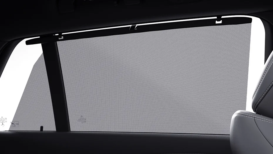 Manual rear-side window sunshades