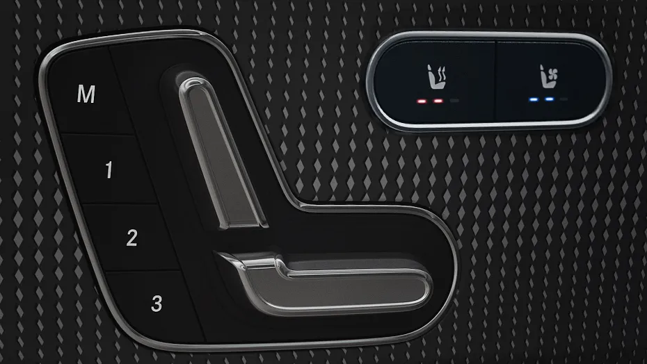 Heated and ventilated front seats