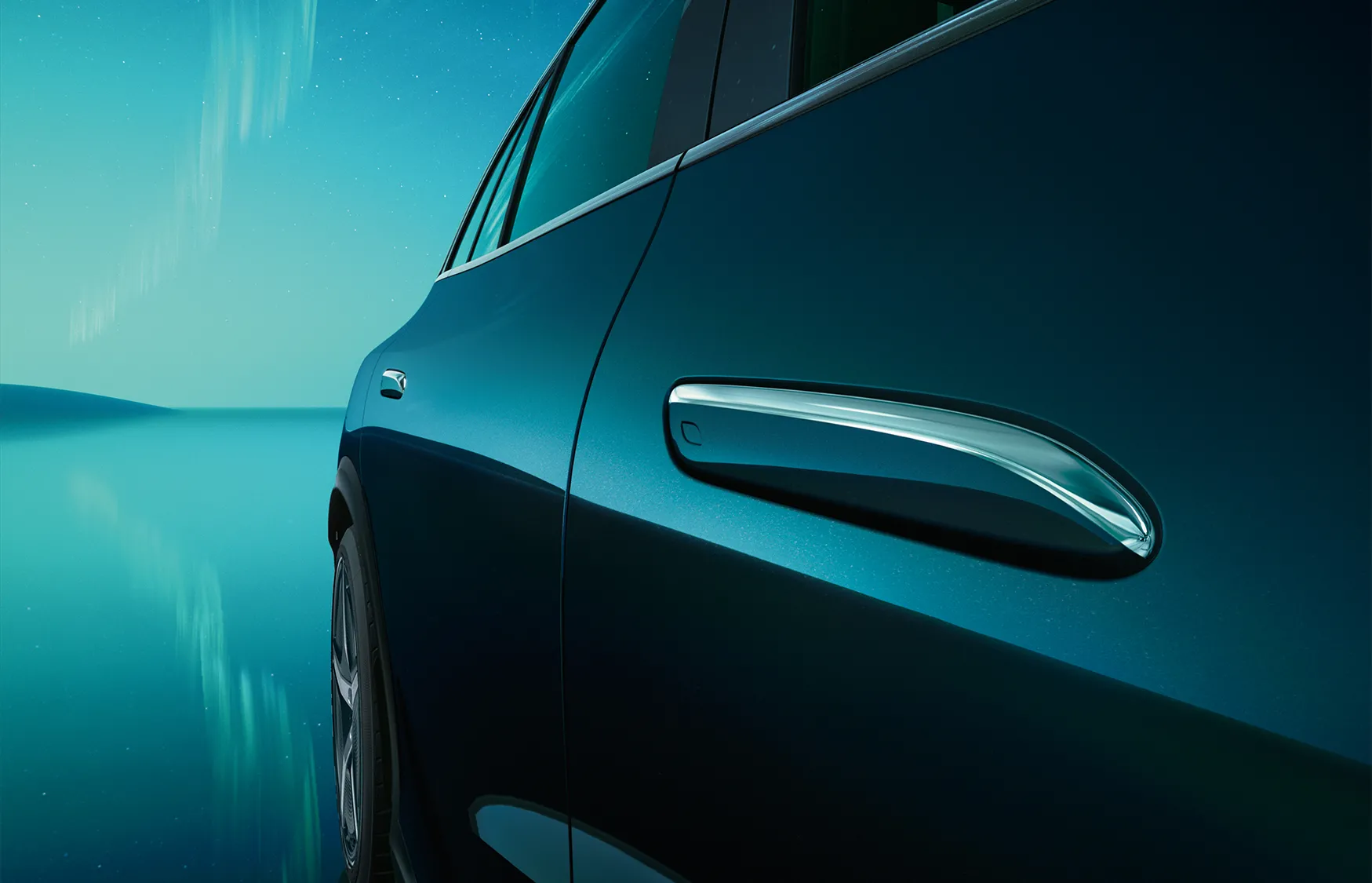 2023 Mercedes-Benz EQE zoomed in view of side design