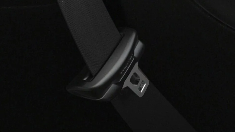 Replace silver seat belts with black