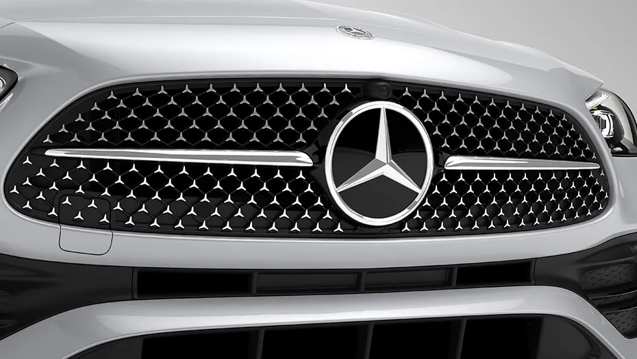 Mercedes-Benz Chrome Front Grill Star Emblem for C-Class, E-Class :  : Car & Motorbike