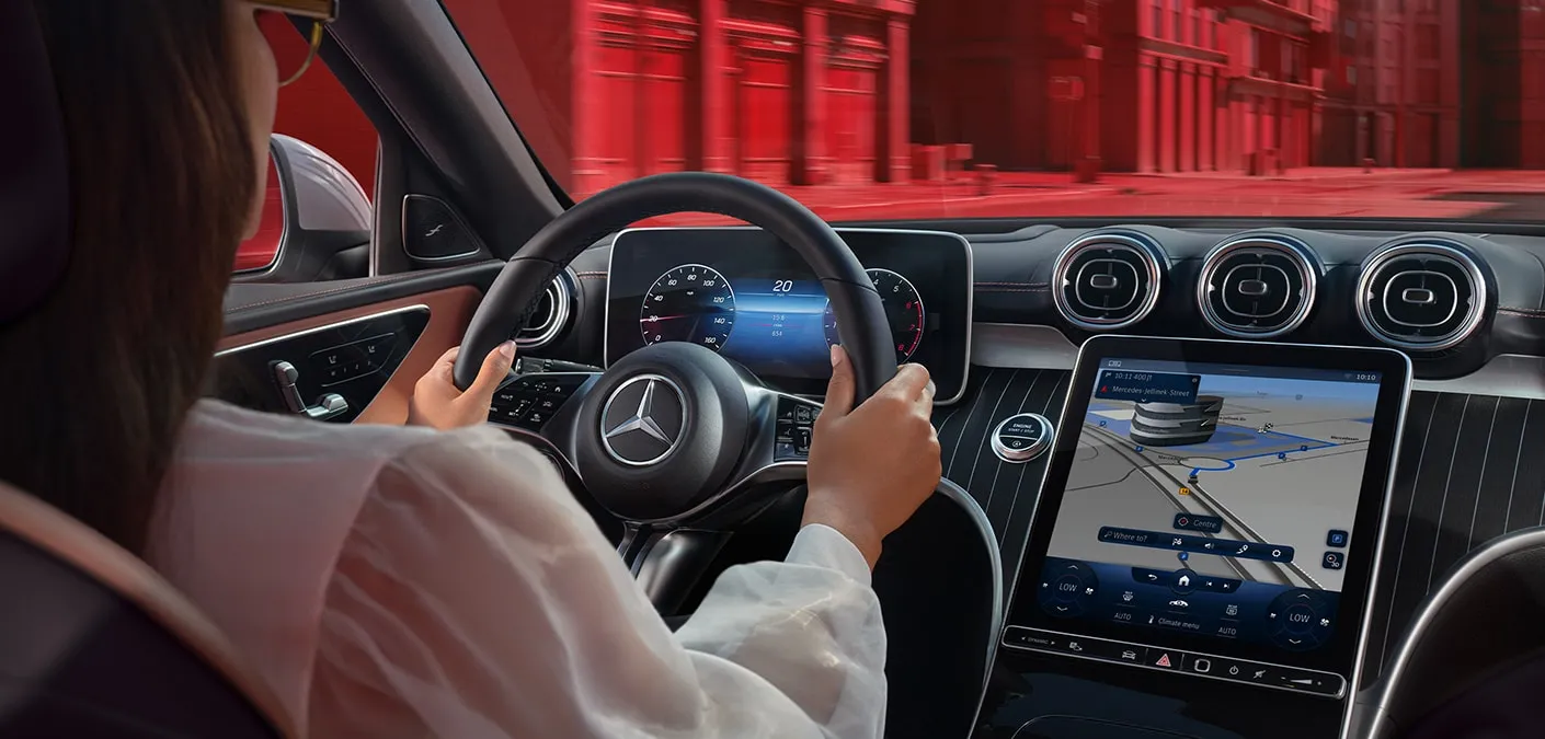 Interior Features Of The New Mercedes Benz C Class Mercedes Benz Of Tyler