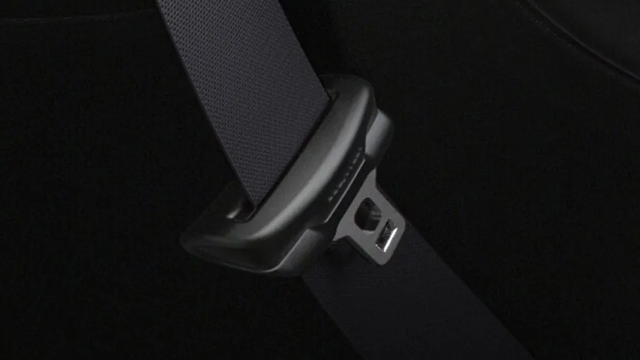 Replace red seat belts with black