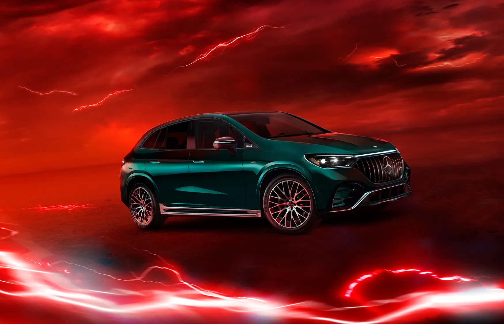 Presentación del SUV Mercedes-Benz AMG EQE 2023 en Los Ángeles