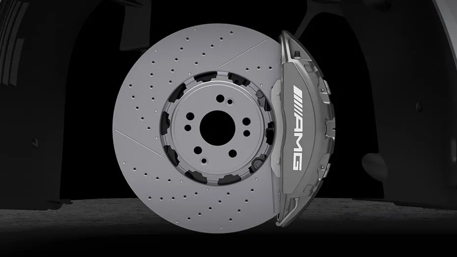 AMG High-performance Braking System w/silver calipers