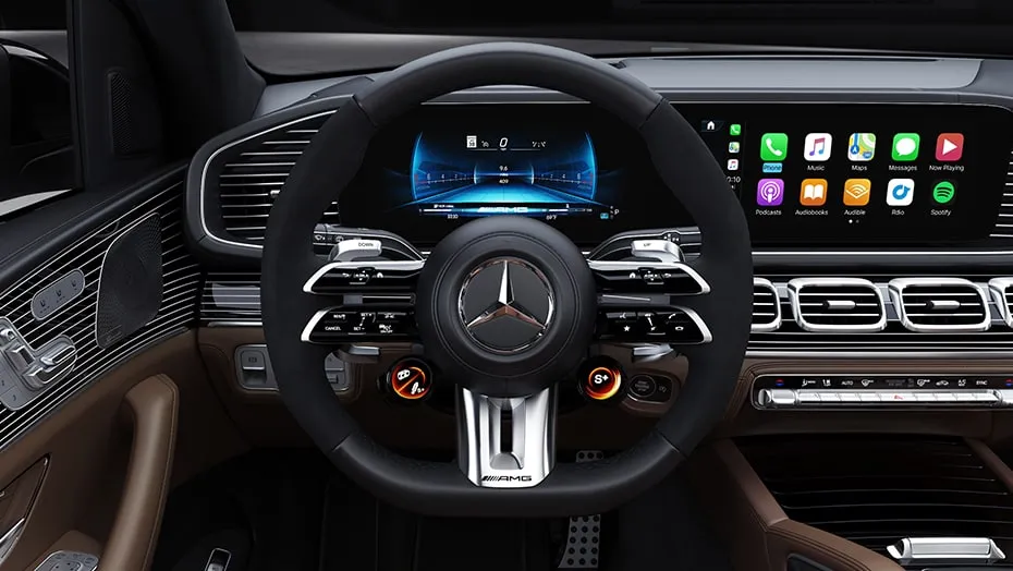 AMG Performance steering wheel in Nappa/microfiber