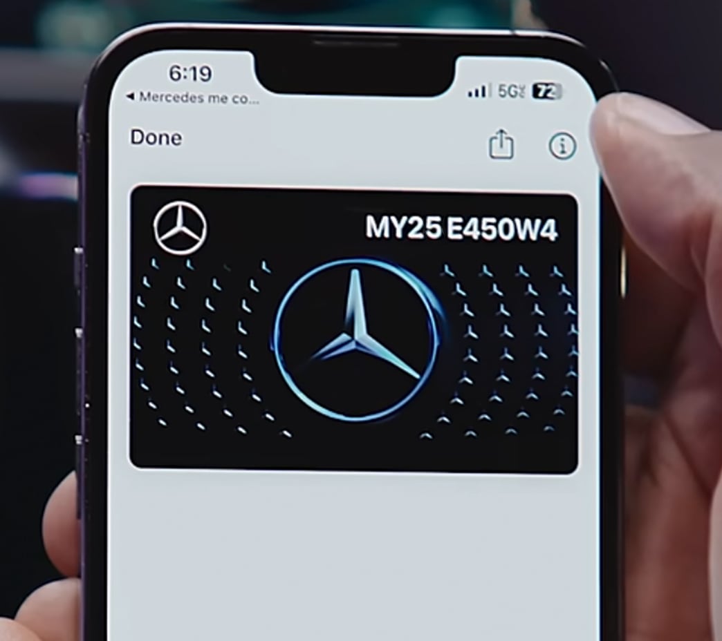 You can unlock and drive your C-Class using your iPhone® or Apple Watch®. You can pair up to 32 devices, and customize parameters like letting your teenager unlock the car but not drive it.
