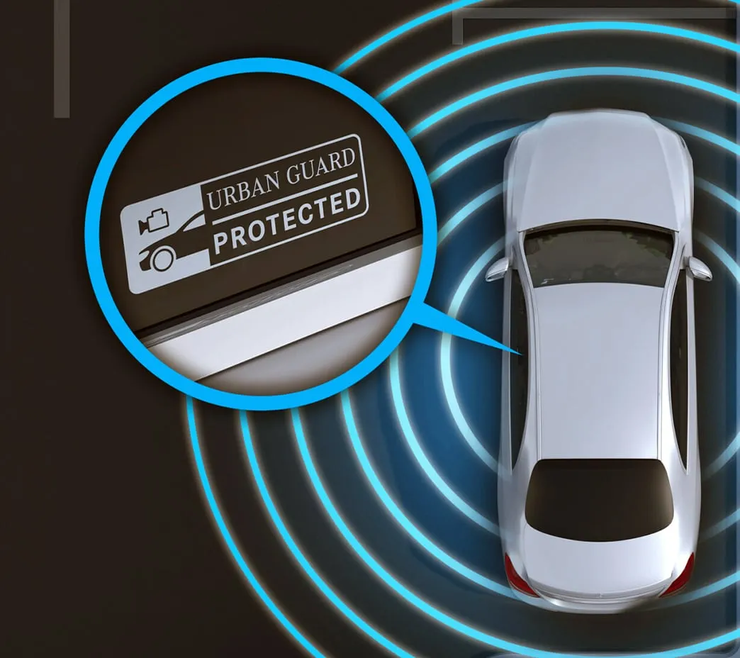 GUARD 360°® can keep virtual eyes on your car when you're not there. Along with antitheft protection, it can report to you if it gets bumped, taking photos with the vehicle's cameras.