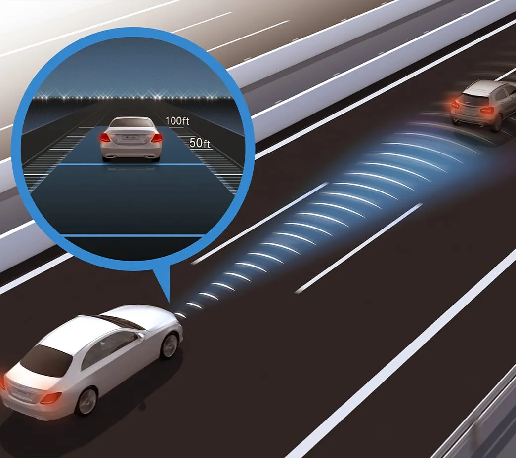 Available DISTRONIC® can adapt your cruising speed to stop-and-go traffic, posted speed limits, even an upcoming turn in your navigation route. Automatic Lane Change can further ease your way.