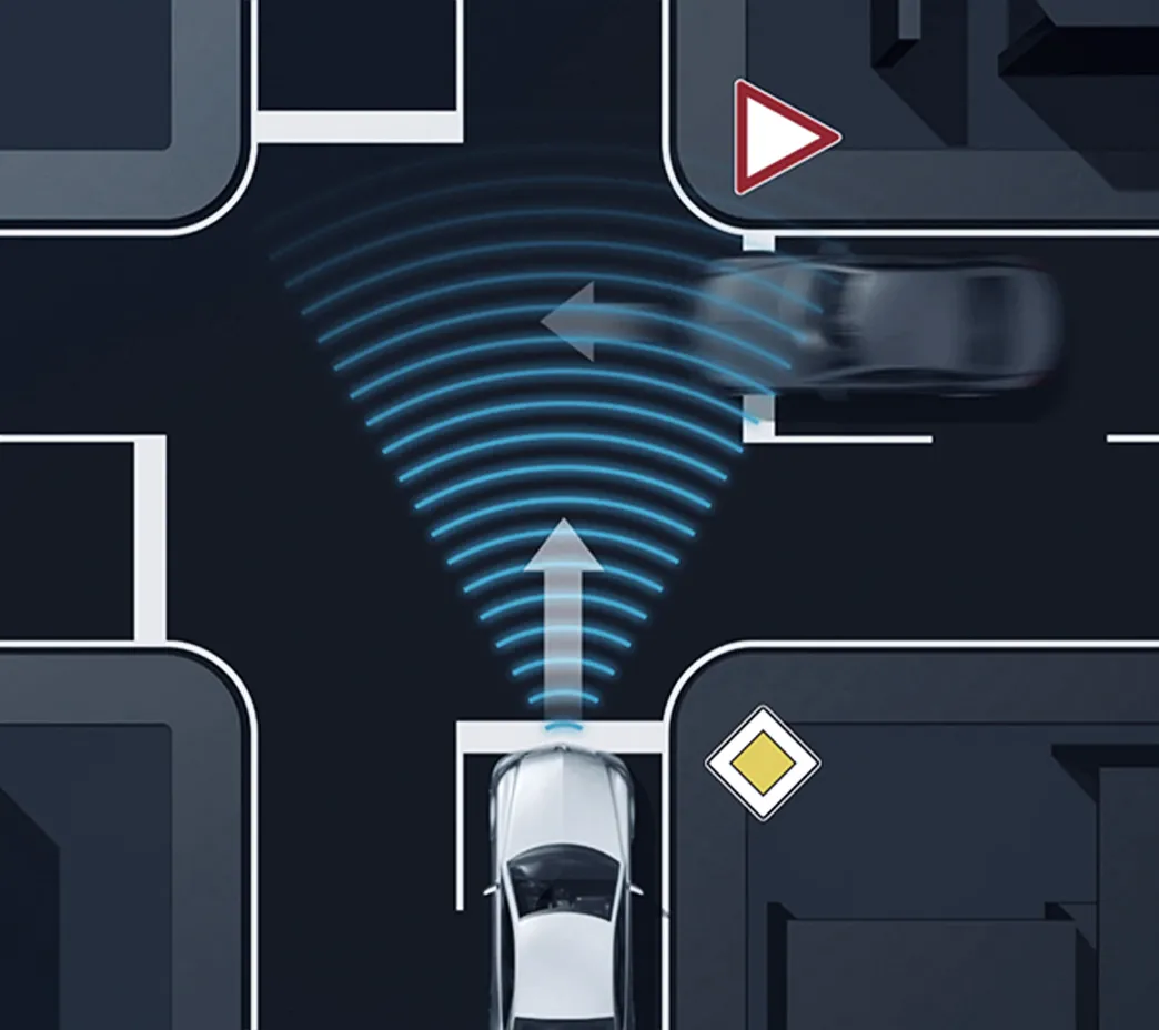 In addition to the forward collision protection of Active Brake Assist, available cross-traffic functions can help detect pedestrians in front or behind you at low speeds, like parking lots.