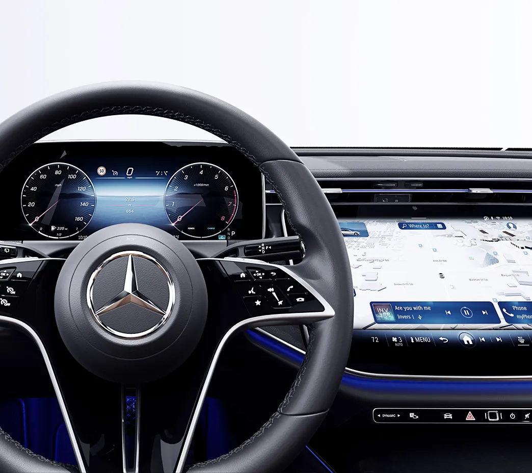 3rd-gen MBUX (the Mercedes-Benz User Experience) is smarter, quicker to respond, can understand more languages. And it can learn, add apps and update over time, and over the air.