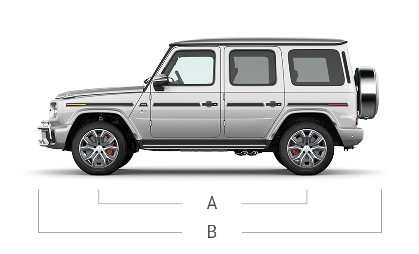 vehicle side view dimensions