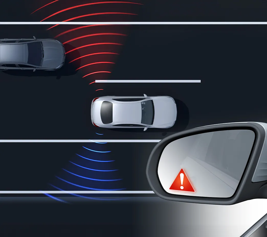Standard safety innovations can help make driving on multilane roadways safer. After parking, Exit Warning Assist can help alert passengers if it's not safe to open a door.