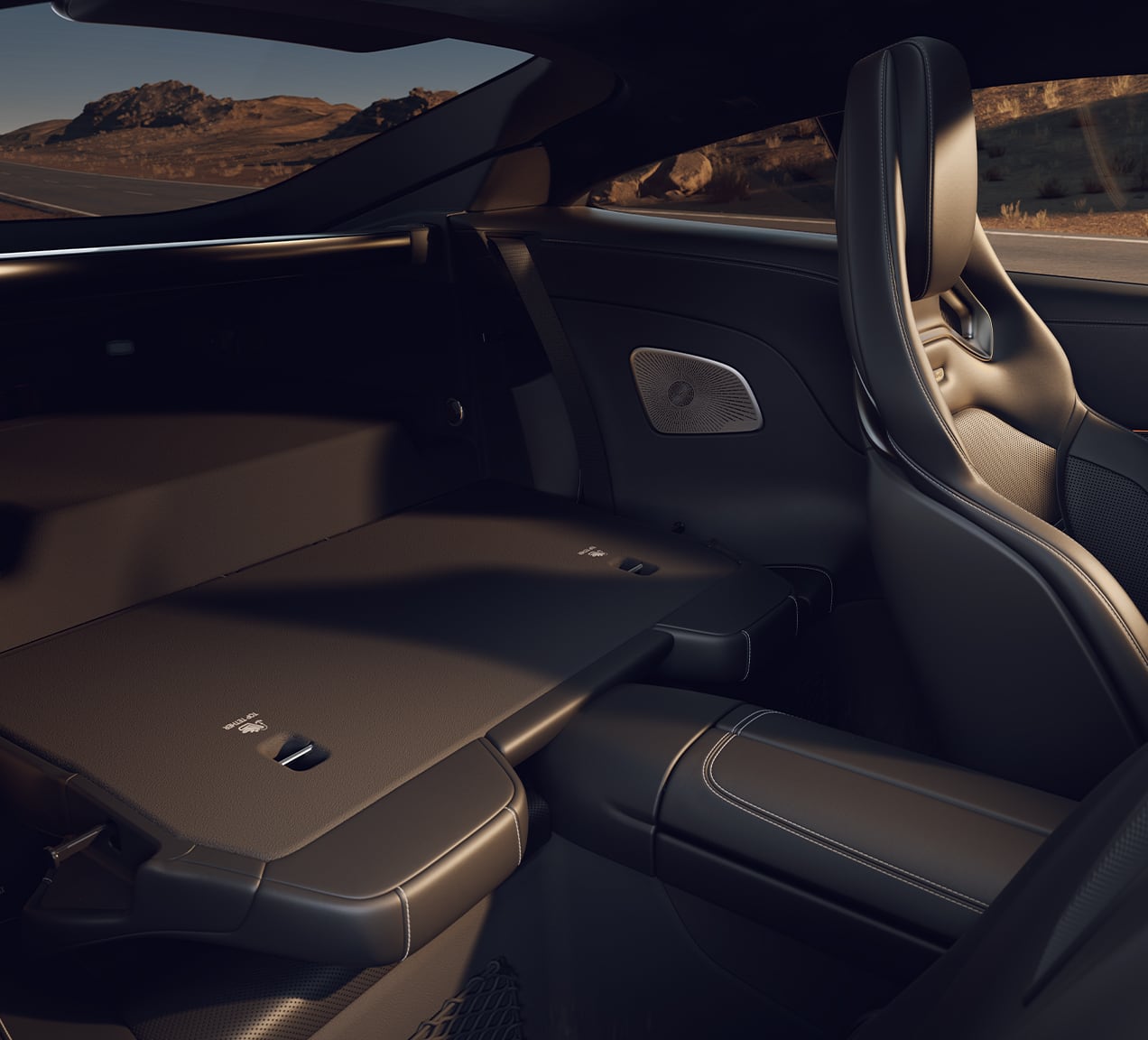 Folding rear seats