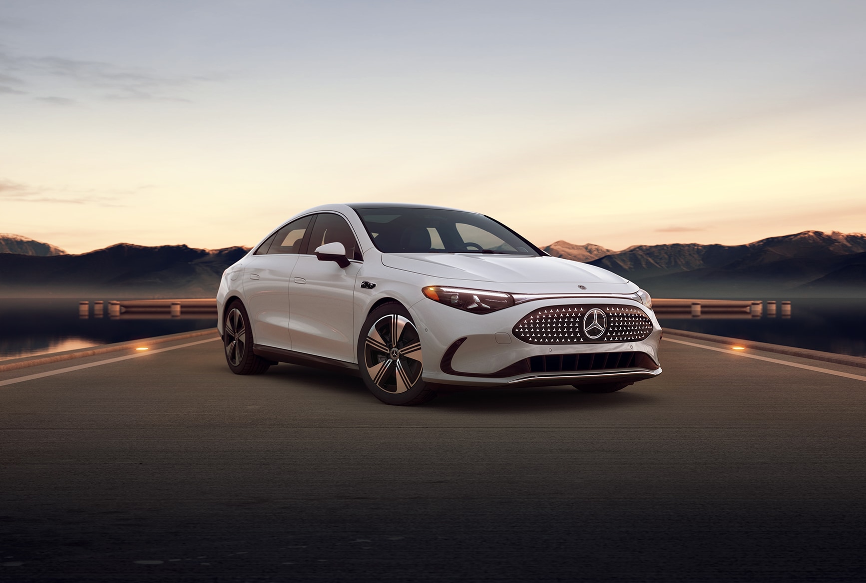 2027 Mercedes-Benz CLA 250 low-slung four-door coupe roofline