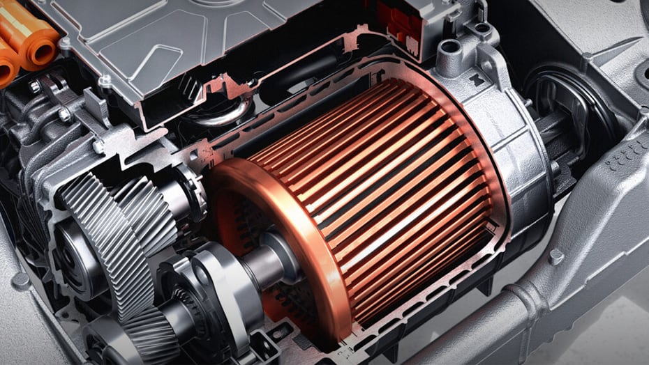 Rear 235kW permanently synchronous electric motor