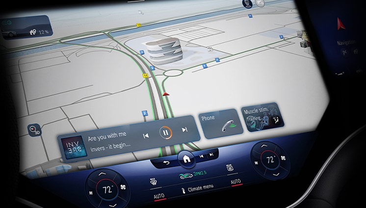 MBUX Navigation with Electric Intelligence