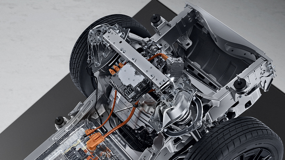 Four permanently synchronous electric motors